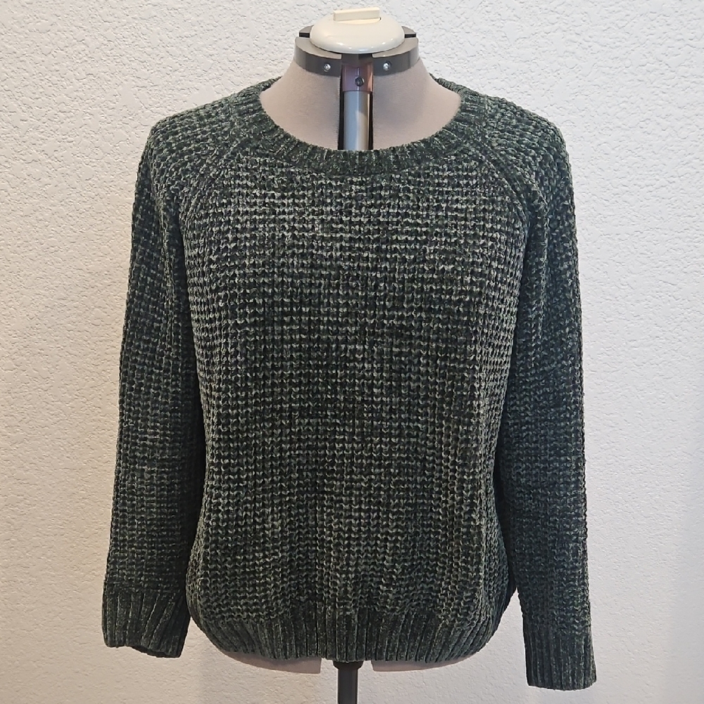 ARULA Chenille Green Sweater